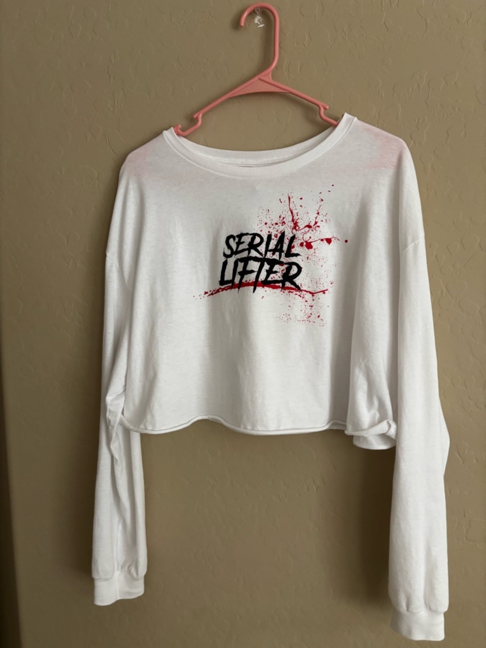 Serial lifter long sleeve crop top